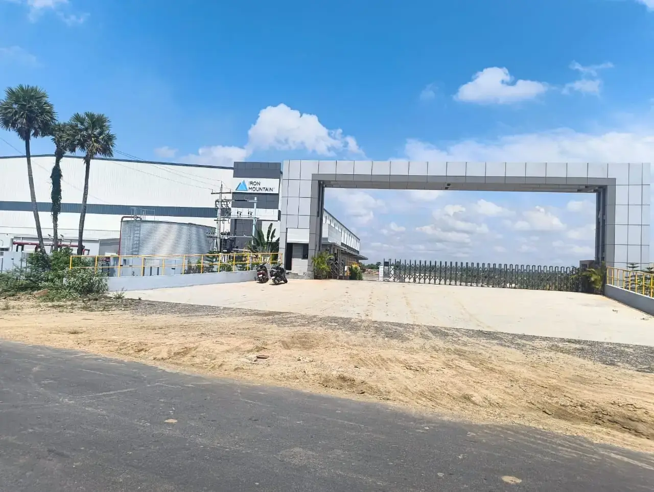Industrial park entrance gate